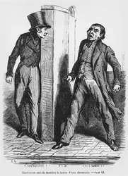 Contenson e Vautrin, illustrazione da Splendeurs et Miseres des Courtisanes di Honore de Balzac, pubblicato nel 1867