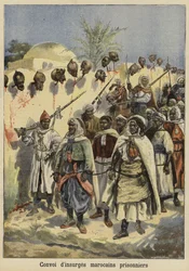 Convoglio di ribelli marocchini catturati, 1897