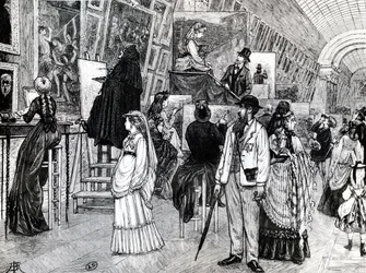 Copisti nella Grande Galerie del Louvre, c.1880