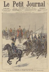 Cosacchi che acclamano lo zar Nicola II prima della partenza per l