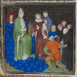 I Templari davanti a Filippo IV e Papa Clemente V, da 