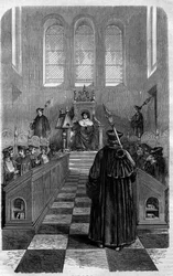 Concilio di Narbona (1054): uno dei concili che stabilirono la Pace di Dio - incisione in 