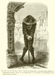 Cour des Miracles di Parigi. Talebot il gobbo, un celebre furfante del XVII secolo