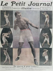 Copertina di Le Petit Journal con il combattimento tra Carpentier e Dempsey, 1921