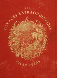 Copertina della collezione "I Viaggi Straordinari" di Jules Verne. Fine del XIX secolo.