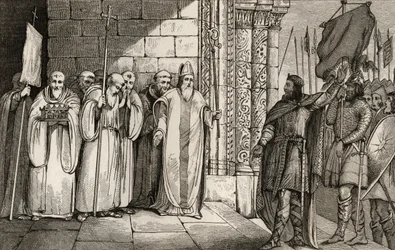 Dagoberto che abbassa lo stendardo a St. Denis, da 