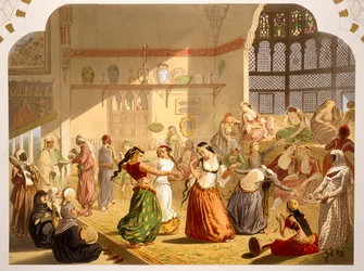 Cerimonia di danza al Cairo, 1860