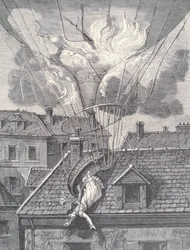 Morte di Madame Blanchard in un incidente aeronautico nel 1819