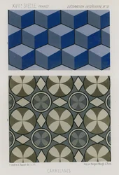 Piastrelle decorative del XVII secolo