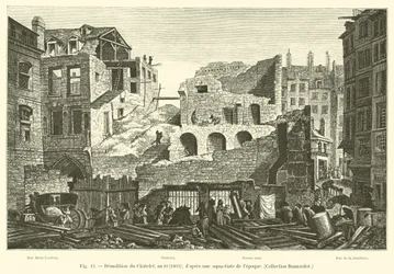 Demolizione del Chatelet, anno 10, 1802