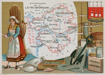 Dipartimento della Loira Inferiore nella Francia occidentale