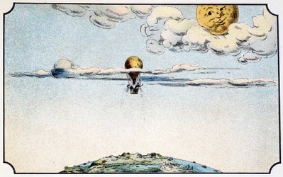 Partenza per la luna in mongolfiera - in 