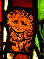 Un leone nel pannello di San Pietro: dalla Chapelle du Chateau, Rouen?