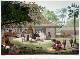 Occupazioni domestiche a Coupang, Isola di Timor