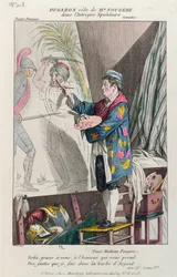 Dugazon nel ruolo del pittore, Fougère, in Intrigue Epistolaire, prodotto a Parigi al Théâtre Français, 1799