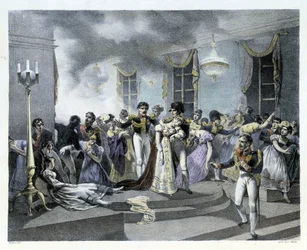 Durante la celebrazione del matrimonio di Napoleone I con Maria Luisa all