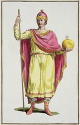 Imperatore Ottone III (980-1002), inciso da Pierre Duflos (1742-1816), 1780