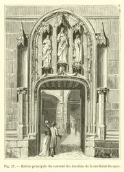 Ingresso principale del convento dei Giacobini di rue Saint-Jacques