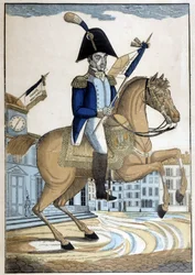 Ritratto equestre del generale Lafayette, comandante in capo della Guardia nazionale francese