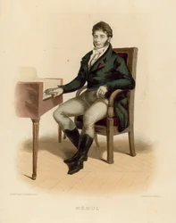 Etienne-Nicolas Mehul (incisione colorata)