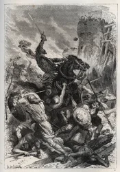 Eudes (Odone) (860-898), re dei Franchi, guida la battaglia contro i Normanni e difende vittoriosamente Parigi (860-887) - "La storia della Francia raccontata ai miei nipoti" - di François Guizot - 1872-1876
