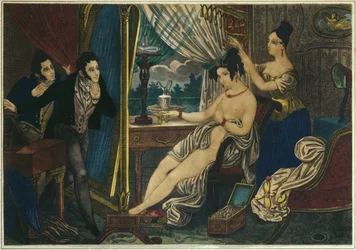Sera, la toilette prima del ballo, inizio XIX secolo