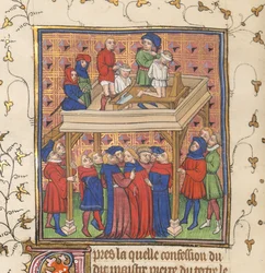 Esecuzione da Chroniques de France ou de St. Denis