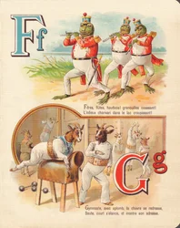 Rana, piffero, capra, ginnastica
