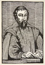 Fabri de Peiresc, copia di Boris Mestchersky, illustrazione da Histoire de la Nation Francaise, Sciences, Volumi I & II, di Gabriel Hanotaux, 1924
