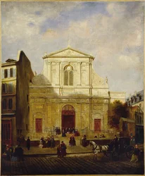 Facciata della chiesa di Blancs-Manteaux