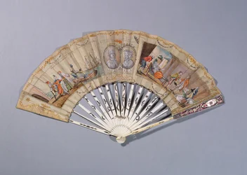 Ventaglio con illustrazioni da La Contessa di Cagliostro, c.1786