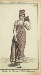Merveilleuse alla moda con ventaglio