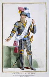 Fernand Cortez (1485-1547), inciso da Pierre Duflos (1742-1816), 1780