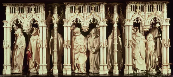 Figure di monaci dalla tomba di Filippo l