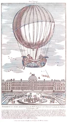 Primo volo umano con pallone a idrogeno, 1783