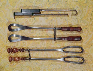 Forcipe usato da Jan Palfyn di Gand (1650-1730) (legno e metallo)