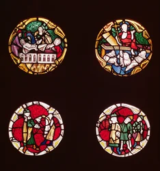 Quattro vetrate raffiguranti scene della Vita di Cristo, dalla Chapelle du Rosaire