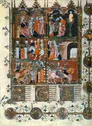 Le Crociate: La presa di Gerusalemme da parte dei Turchi e il massacro dei Cristiani, da Le Roman de Godefroi de Bouillon