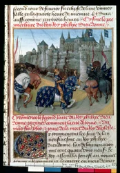 Presa di Tours da Filippo Augusto (1165-1223) Re di Francia nel 1202