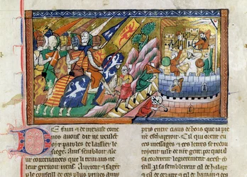 Fr 9084 f.53 Un esercito inglese che attacca un castello, dalla 
