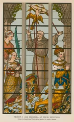 Francesco I ed Eleonora alle loro devozioni