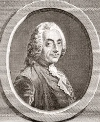 François-Augustin de Paradis de Moncrif, 1687-1770. Scrittore e poeta francese. Da Les Heures Libres pubblicato 1908.