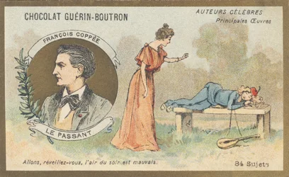 François Coppée (1842-1908), poeta, drammaturgo e romanziere francese, autore di “Il passante”, commedia in un atto, in versi (1869)