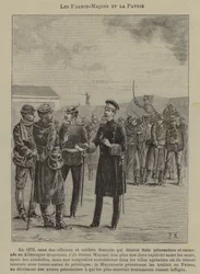 Massoni e patriottismo (incisione)