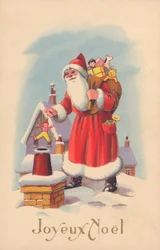 Biglietto di Natale francese (litografia a colori)