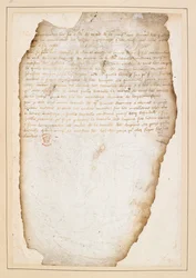 Piano di battaglia francese precedente la battaglia di Agincourt, redatto dal Maresciallo Boucicault, Capitano di Normandia, e altri. Tra il 13 e il 21 ottobre 1415