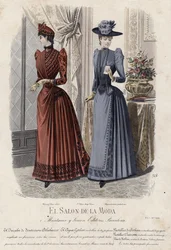 Tavola di moda francese, fine XIX secolo