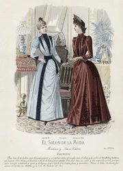 Tavola di moda francese, fine XIX secolo
