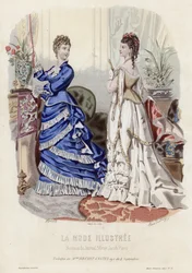 Tavola di moda francese, fine XIX secolo