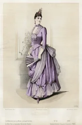 Tavola di moda francese, fine XIX secolo